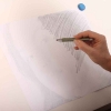 1. Computerausdruck 1:1 auf der Rückseite mit Graphit (Bleistift) einreiben