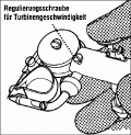 Regulierungsschraube für Turbinengeschwindigkeit